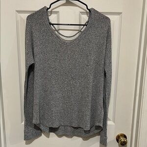 BKE Light Gray Women's Long Sleeve Sweater